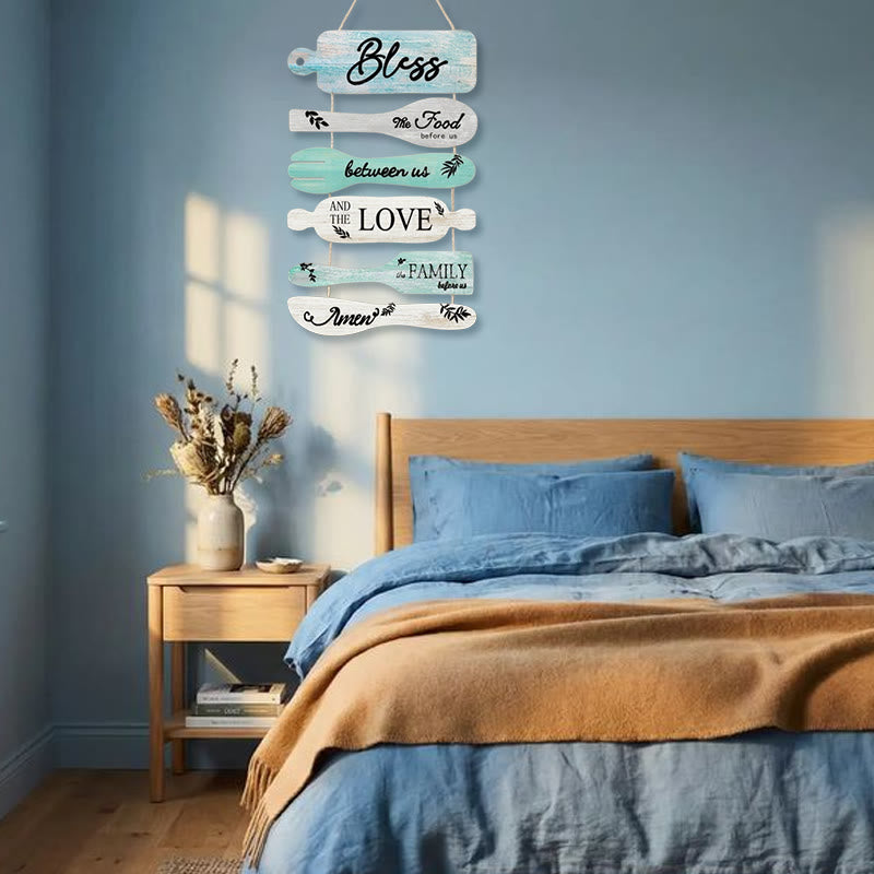 Christianartworkshop Four-Style Rustic Wooden Blessing Wall Art: A Symbol of Familial Faith & Fellowship - image 5