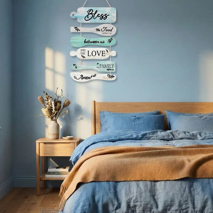 Christianartworkshop Four-Style Rustic Wooden Blessing Wall Art: A Symbol of Familial Faith & Fellowship - image 5