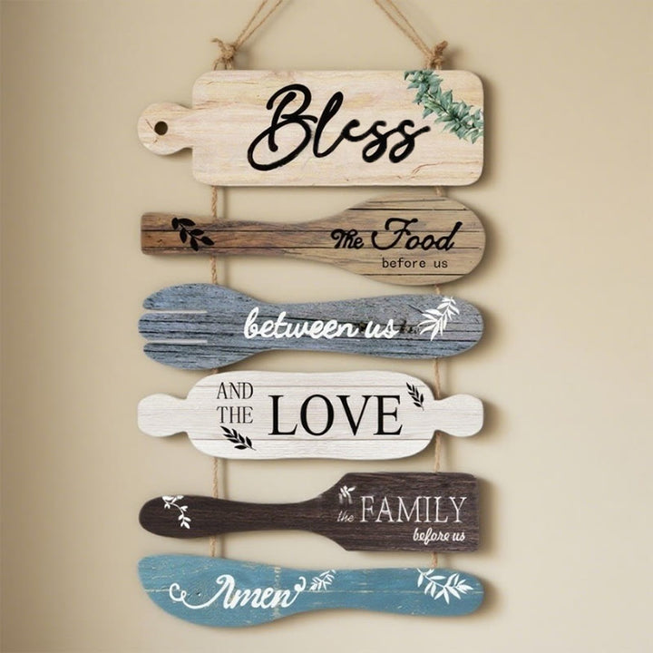 Christianartworkshop Four-Style Rustic Wooden Blessing Wall Art: A Symbol of Familial Faith & Fellowship - C - image 6