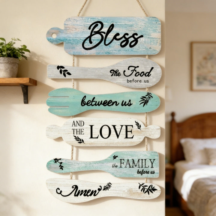 Christianartworkshop Four-Style Rustic Wooden Blessing Wall Art: A Symbol of Familial Faith & Fellowship - image 4
