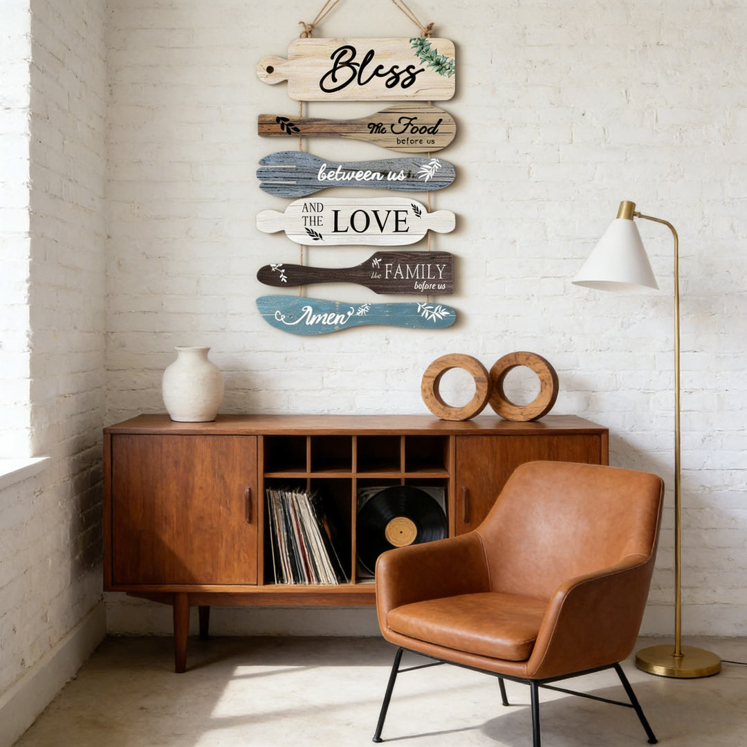 Christianartworkshop Four-Style Rustic Wooden Blessing Wall Art: A Symbol of Familial Faith & Fellowship - image 8