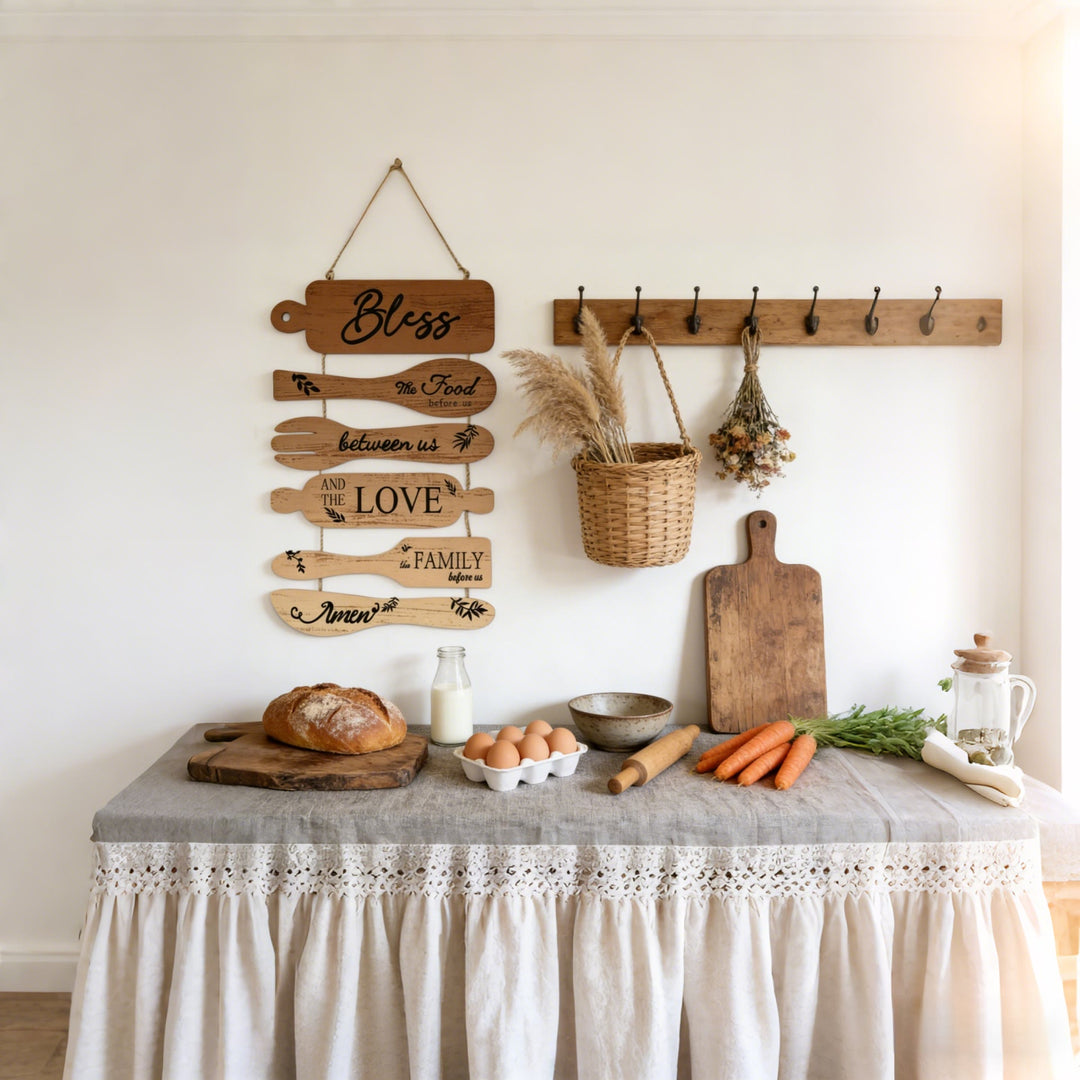Christianartworkshop Four-Style Rustic Wooden Blessing Wall Art: A Symbol of Familial Faith & Fellowship - image 11