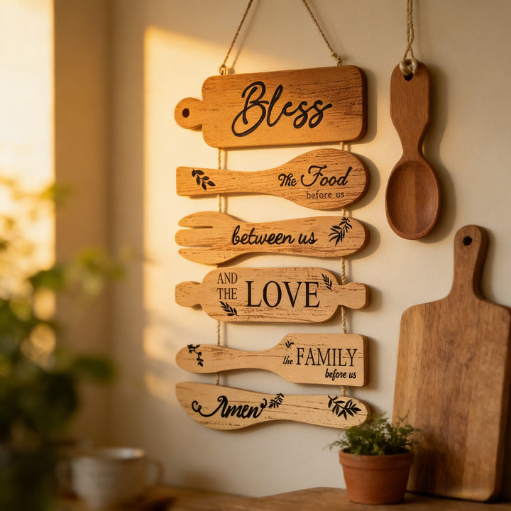Christianartworkshop Four-Style Rustic Wooden Blessing Wall Art: A Symbol of Familial Faith & Fellowship - image 10