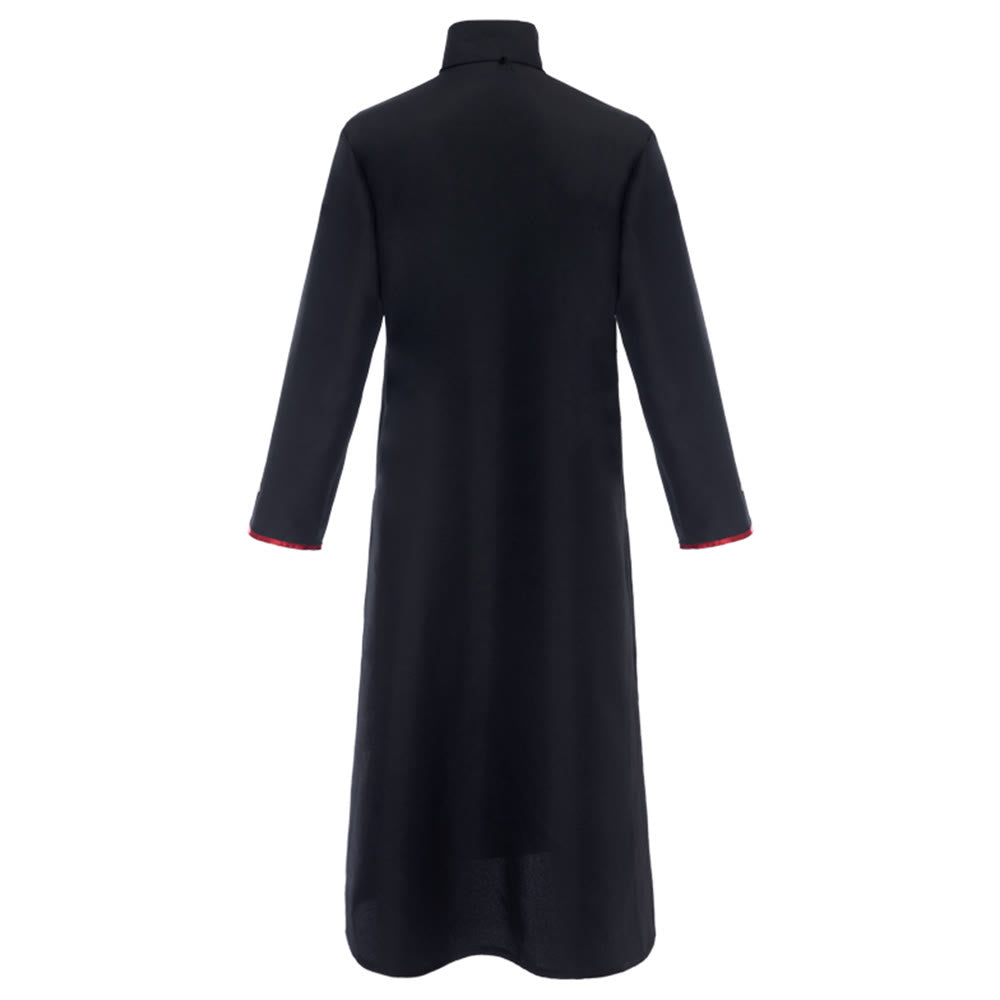 Red Cross Robe Christianartworkshop Double-Breasted Clergy Robe with Golden Cross and ...