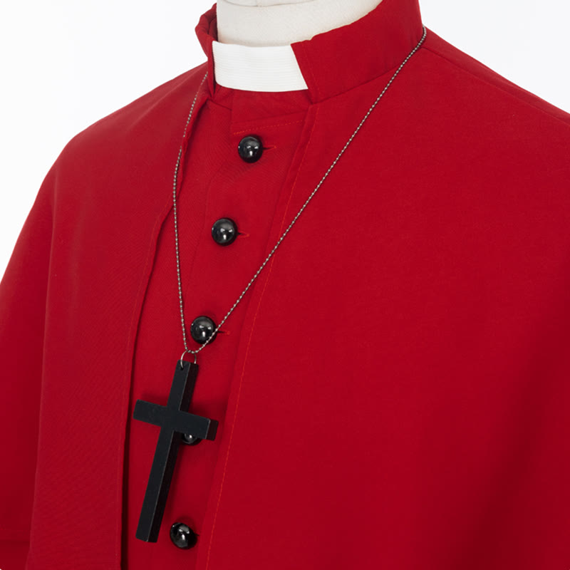 Christianartworkshop Multicolor Ceremonial Roman Soutane Cassock: Medieval Priest Aesthetics - image 18