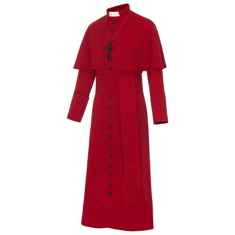 Christianartworkshop Multicolor Ceremonial Roman Soutane Cassock: Medieval Priest Aesthetics - image 14