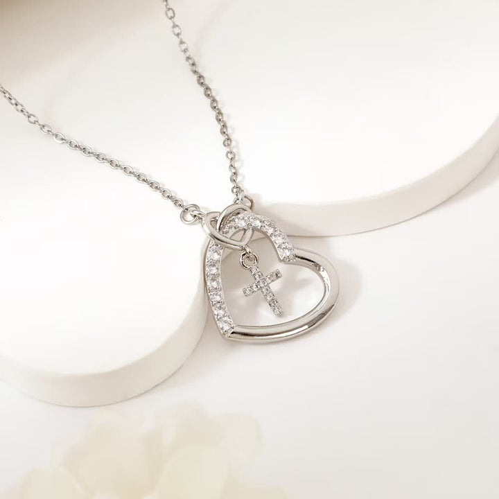 FREE Today: Intertwined Heart Cross Necklace with Card: Embody His Easter Joy & Grace - image 7