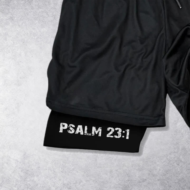Christianartworkshop Psalms 23:1 Faith Over Fear Eagle Performance Shorts - image 14