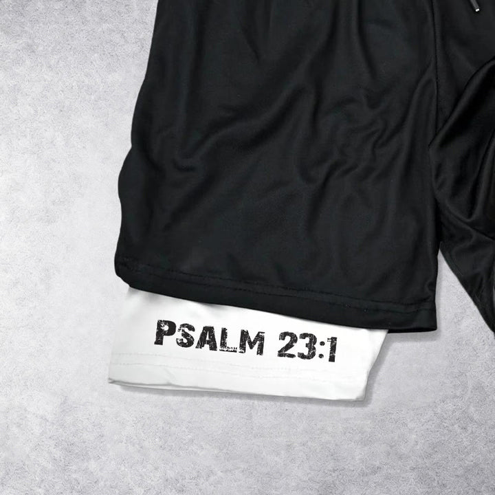 Christianartworkshop Psalms 23:1 Faith Over Fear Eagle Performance Shorts - image 6
