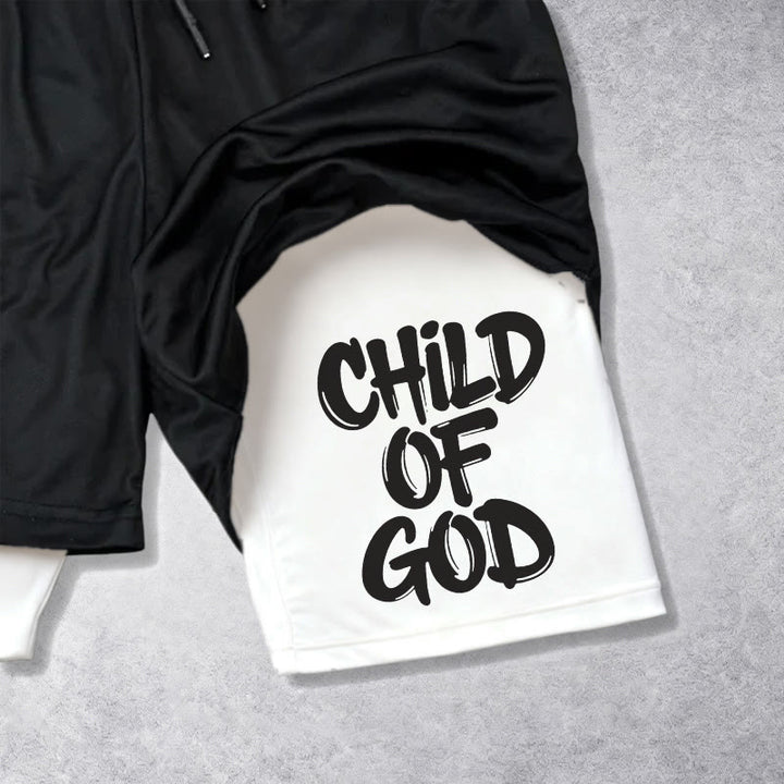 Christianartworkshop 2 Corinthians 6:18 Child Of God Performance Shorts - image 15