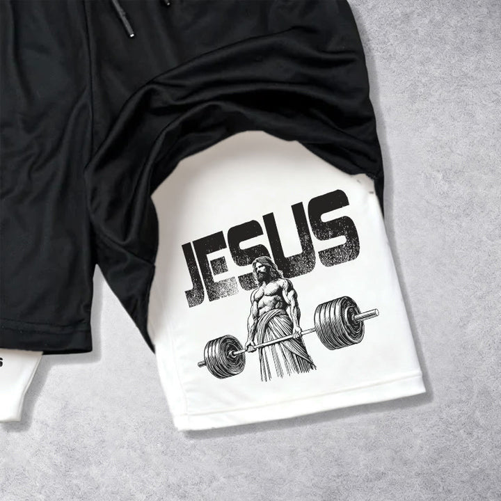 Christianartworkshop Philippians 4:13 I Can Do All Things Through Christ Performance Shorts - image 4
