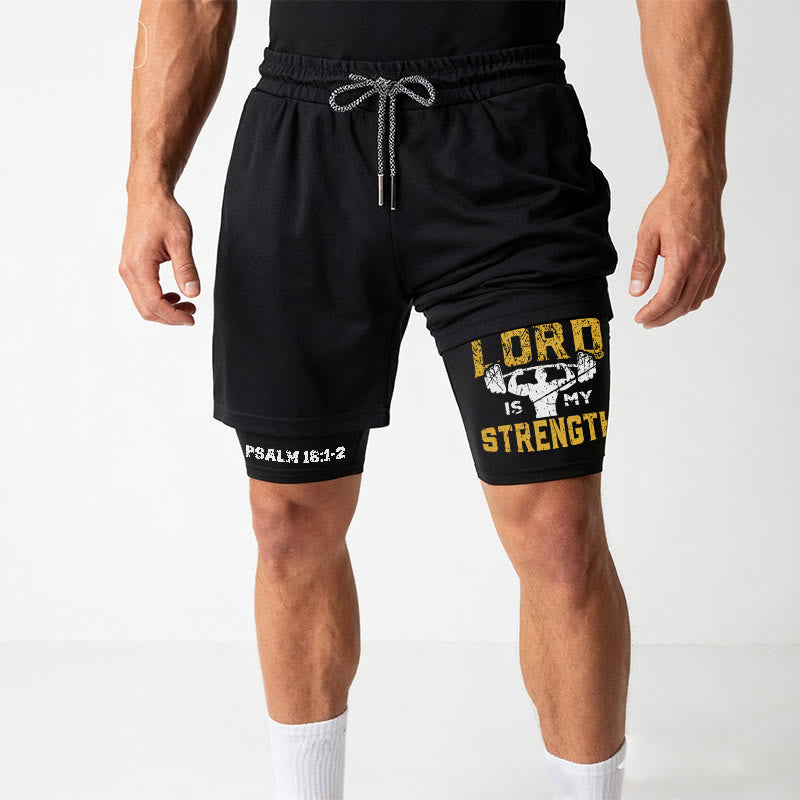 Christianartworkshop Psalm 18:1-2 The Lord Is My Strength Performance Shorts - image 12