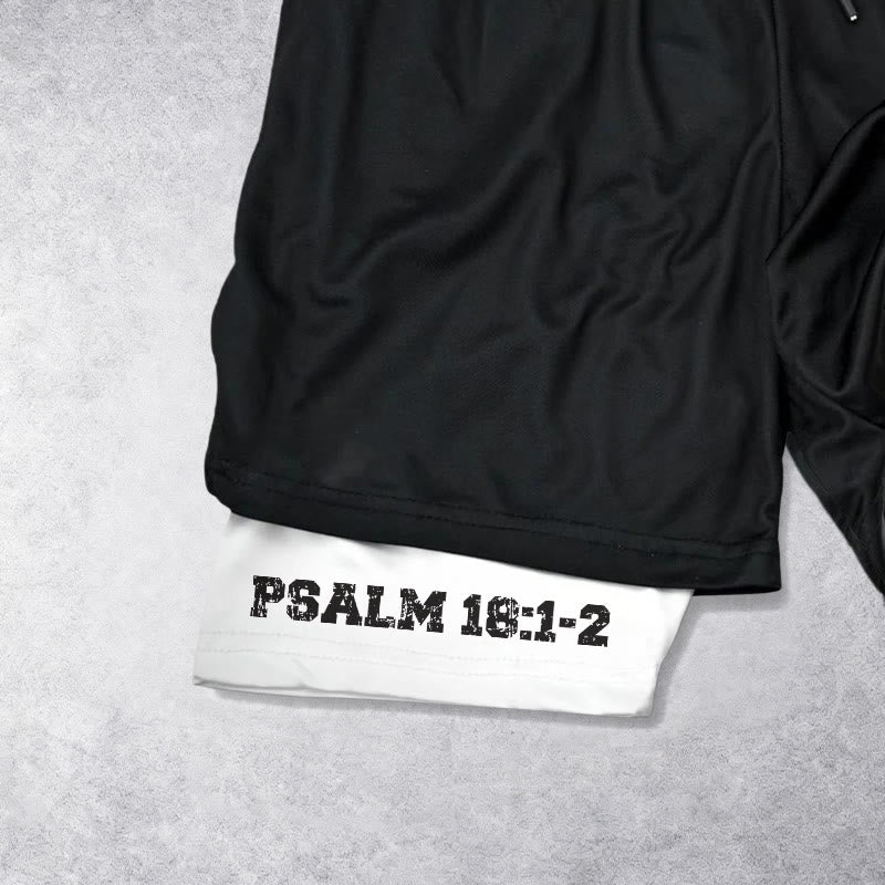 Christianartworkshop Psalm 18:1-2 The Lord Is My Strength Performance Shorts - image 7