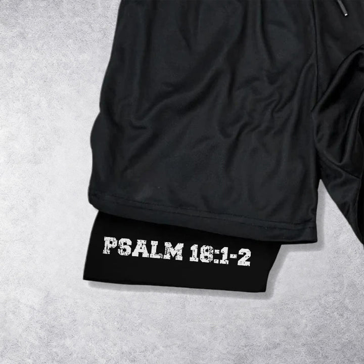 Christianartworkshop Psalm 18:1-2 The Lord Is My Strength Performance Shorts - image 15