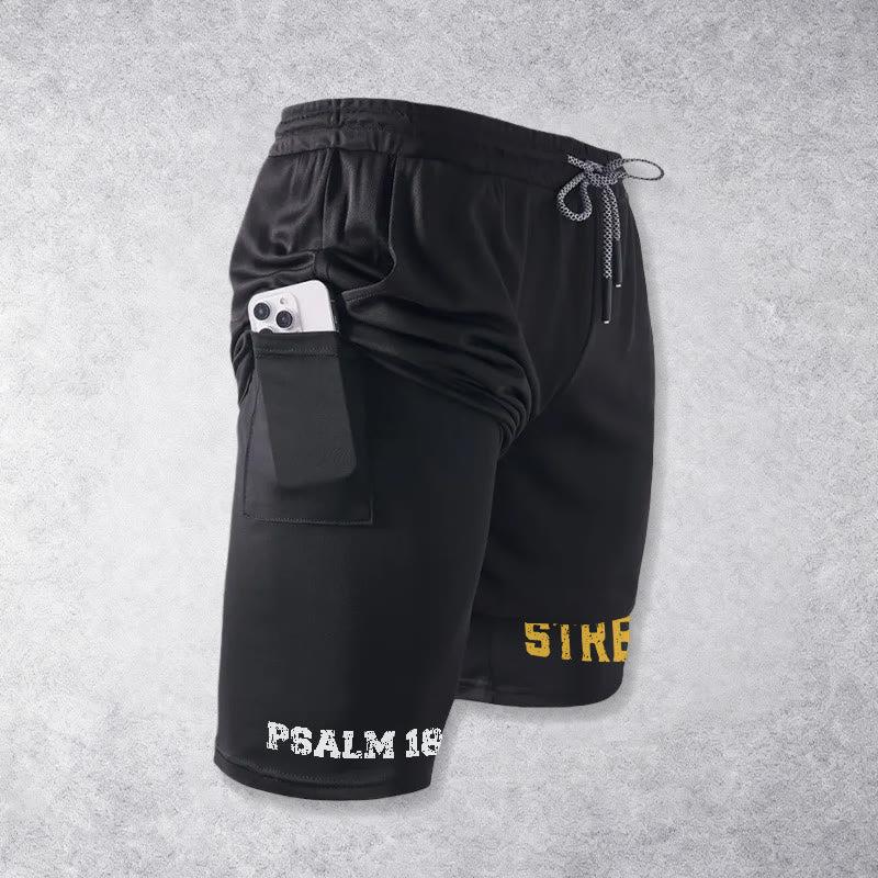 Christianartworkshop Psalm 18:1-2 The Lord Is My Strength Performance Shorts - image 17