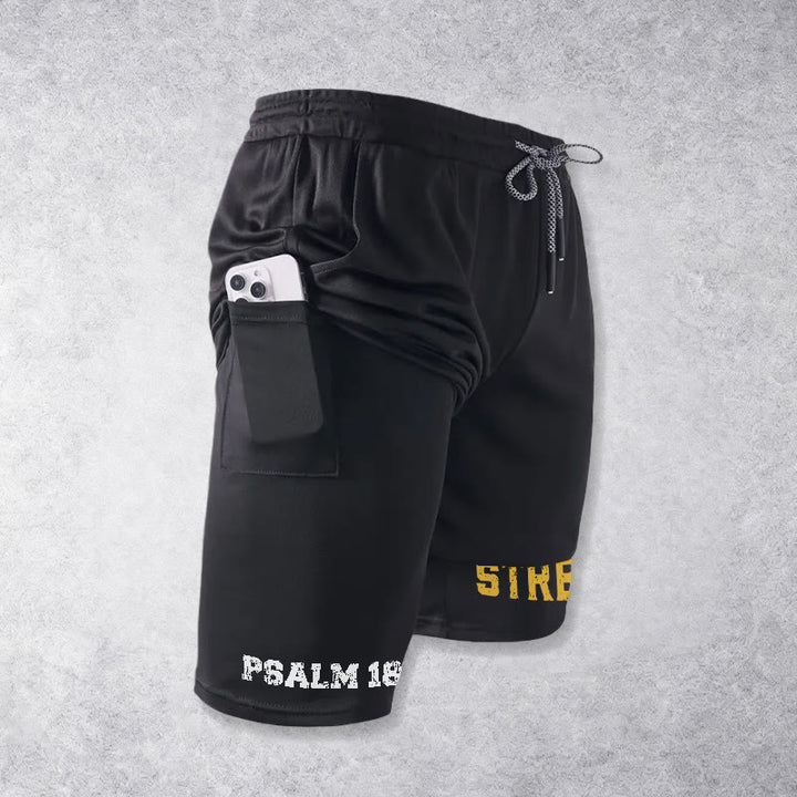 Christianartworkshop Psalm 18:1-2 The Lord Is My Strength Performance Shorts - image 17