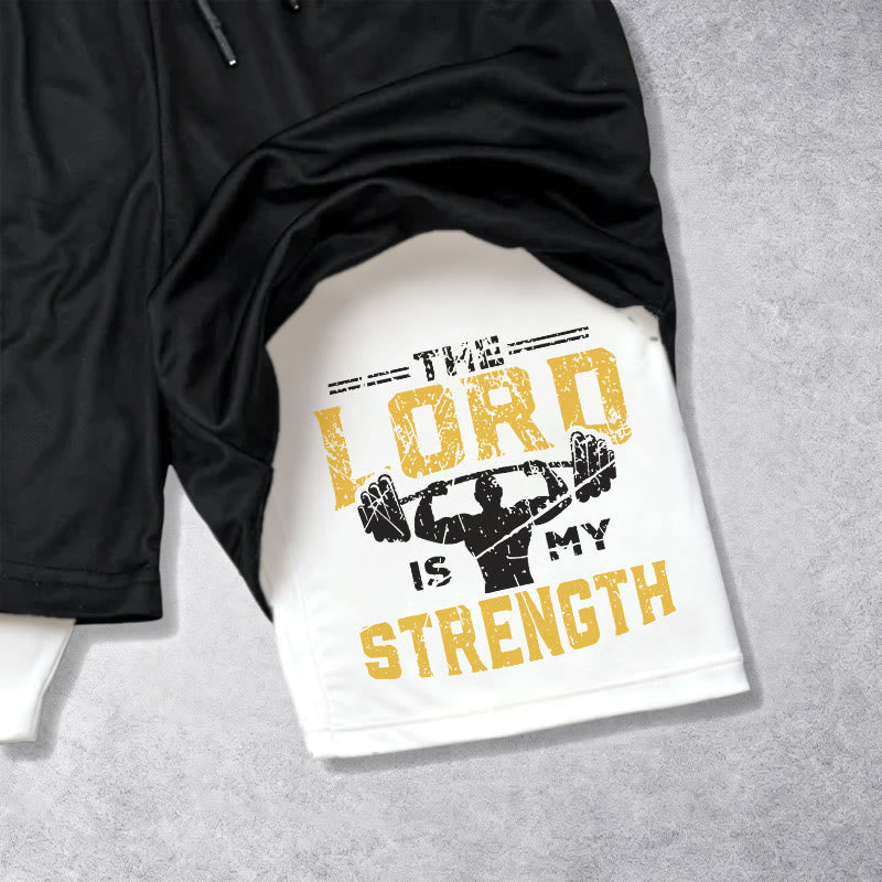 Christianartworkshop Psalm 18:1-2 The Lord Is My Strength Performance Shorts - image 3