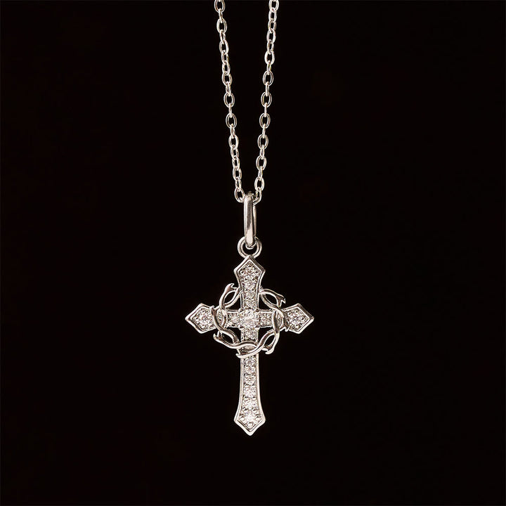 Christianartworkshop Sparkling Geometric Cross Necklace: A Symbol Of Eternal Hope And Divine Protection - image 6