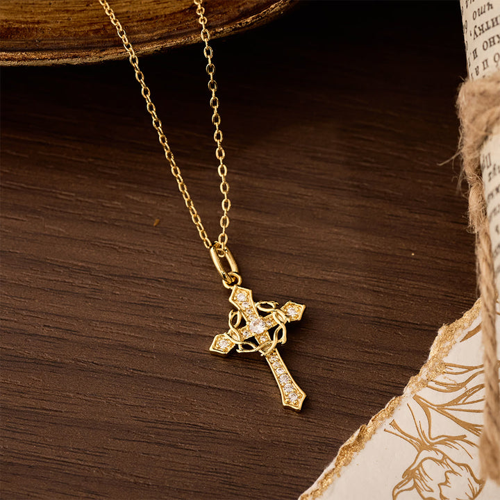 Christianartworkshop Sparkling Geometric Cross Necklace: A Symbol Of Eternal Hope And Divine Protection - image 4