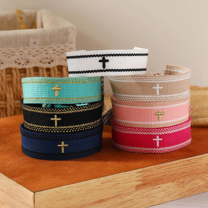 Christianartworkshop Sacred Cross Woven Tassel Bracelet: Elevate Your Faith With Sweet, Devout Style - image 4