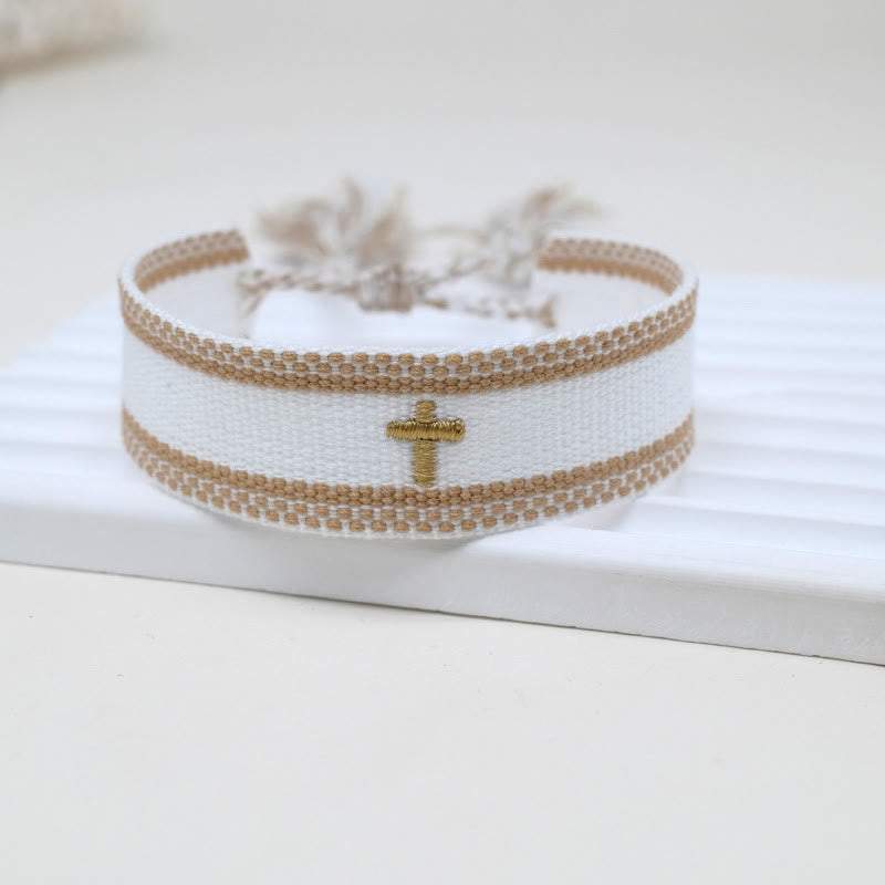 Christianartworkshop Sacred Cross Woven Tassel Bracelet: Elevate Your Faith With Sweet, Devout Style - K - image 16
