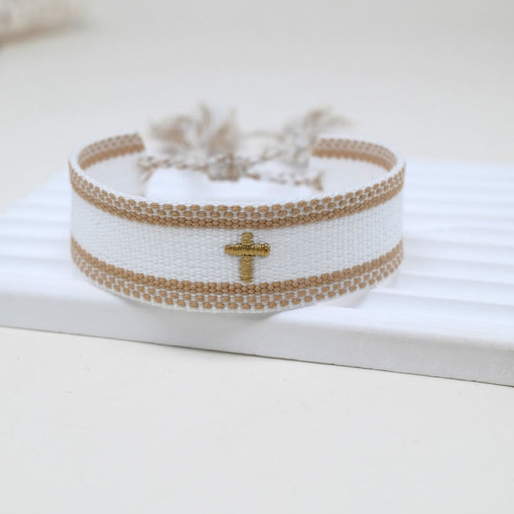 Christianartworkshop Sacred Cross Woven Tassel Bracelet: Elevate Your Faith With Sweet, Devout Style - K - image 16
