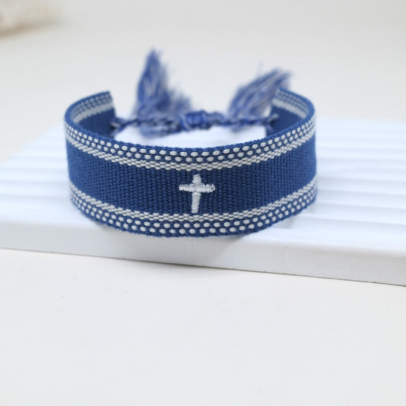 Christianartworkshop Sacred Cross Woven Tassel Bracelet: Elevate Your Faith With Sweet, Devout Style - Q - image 22