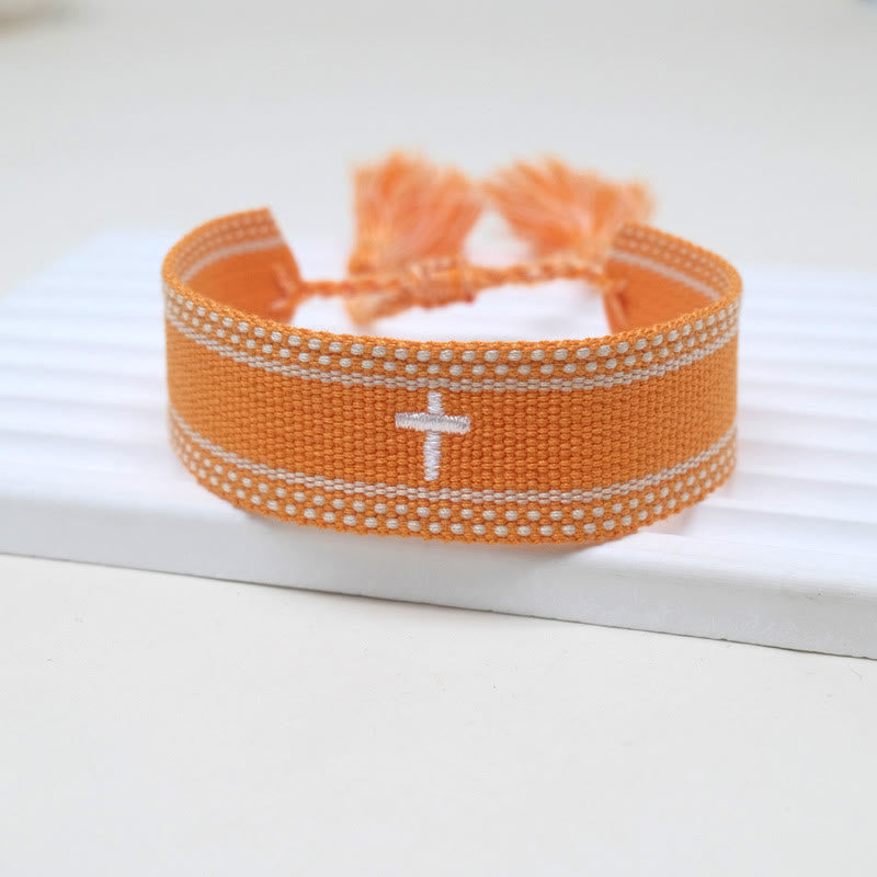 Christianartworkshop Sacred Cross Woven Tassel Bracelet: Elevate Your Faith With Sweet, Devout Style - O - image 20
