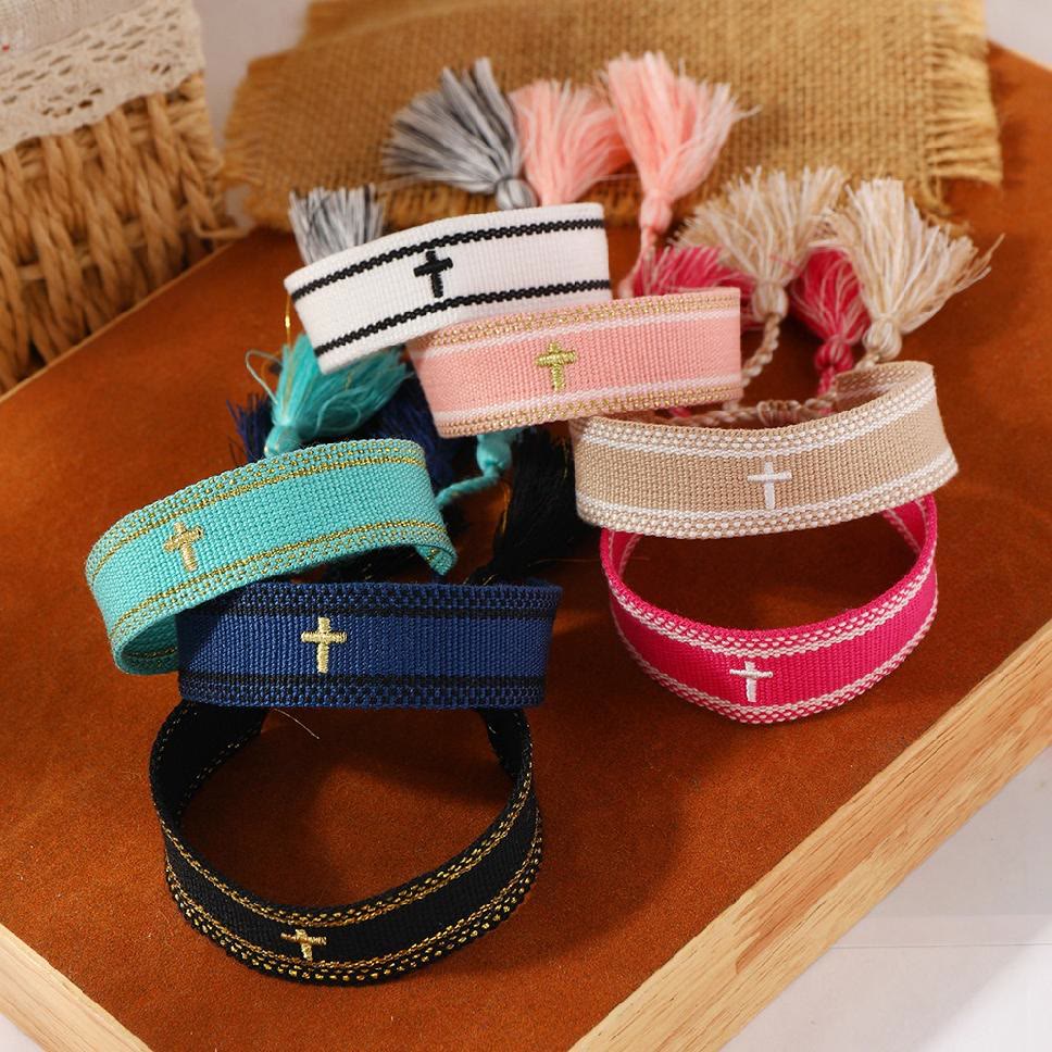 Christianartworkshop Sacred Cross Woven Tassel Bracelet: Elevate Your Faith With Sweet, Devout Style - image 5