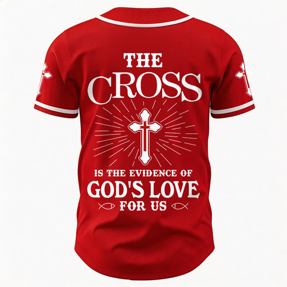 Christianartworkshop The Cross Is The Evidence Of God's Love Unisex Baseball Jersey - image 14