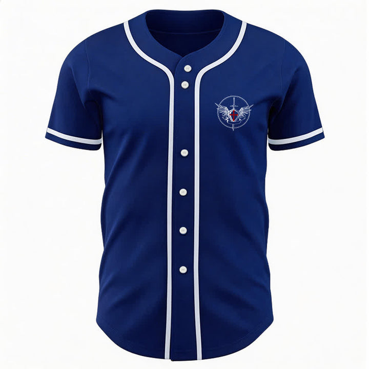 Christianartworkshop St.Michael Archangel Defend Us Unisex Baseball Jersey - image 21
