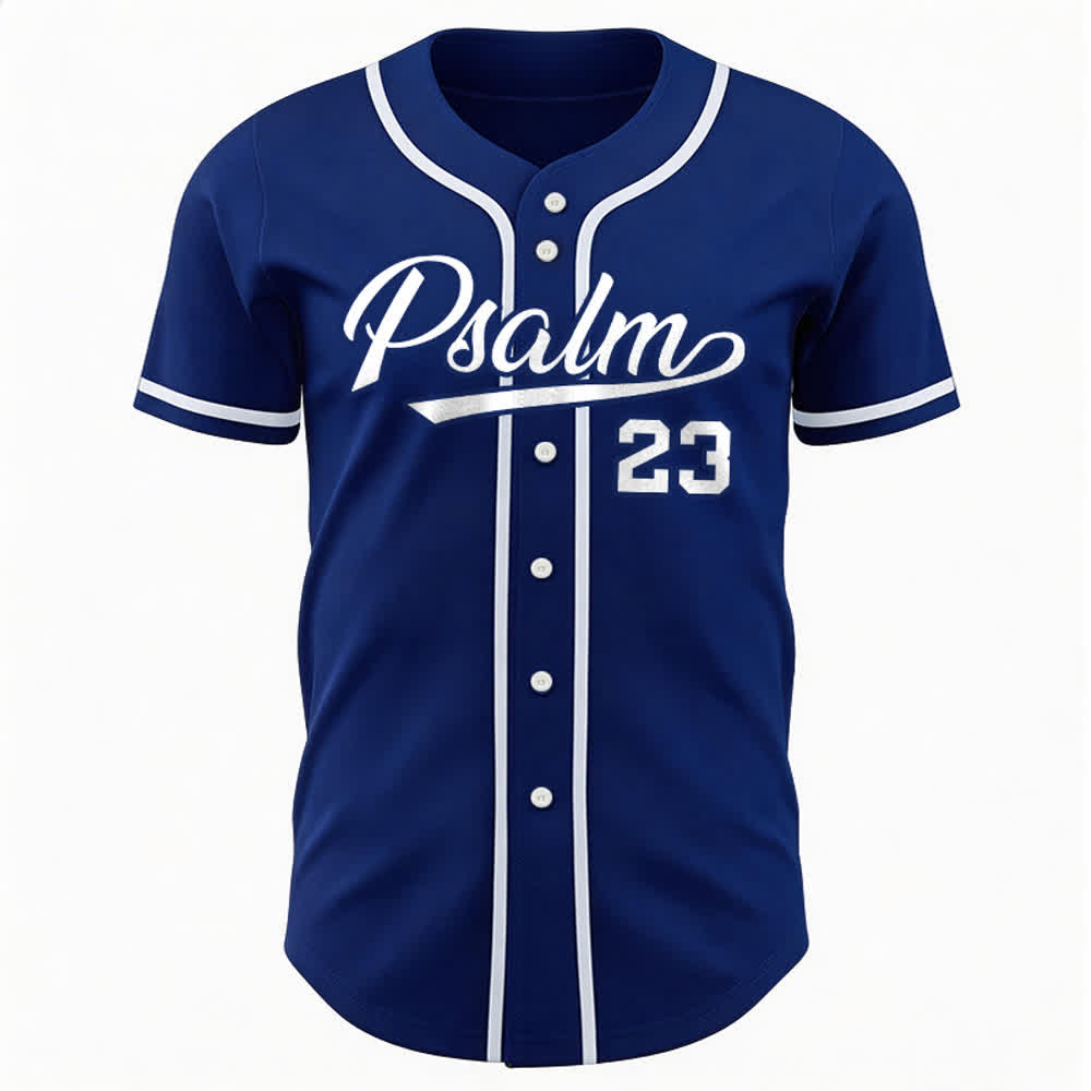 Christianartworkshop Retro Sport Style Psalm 23 Unisex Baseball Jersey - image 6