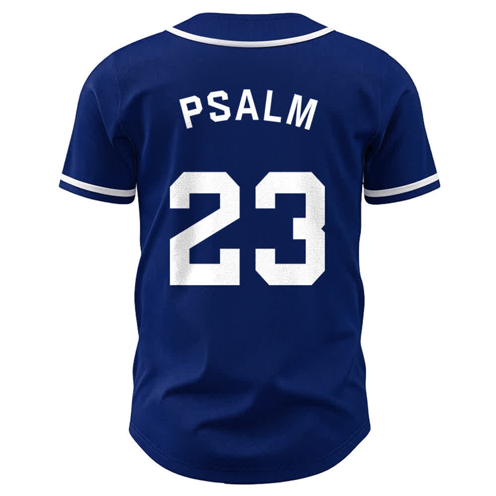Christianartworkshop Retro Sport Style Psalm 23 Unisex Baseball Jersey - image 5