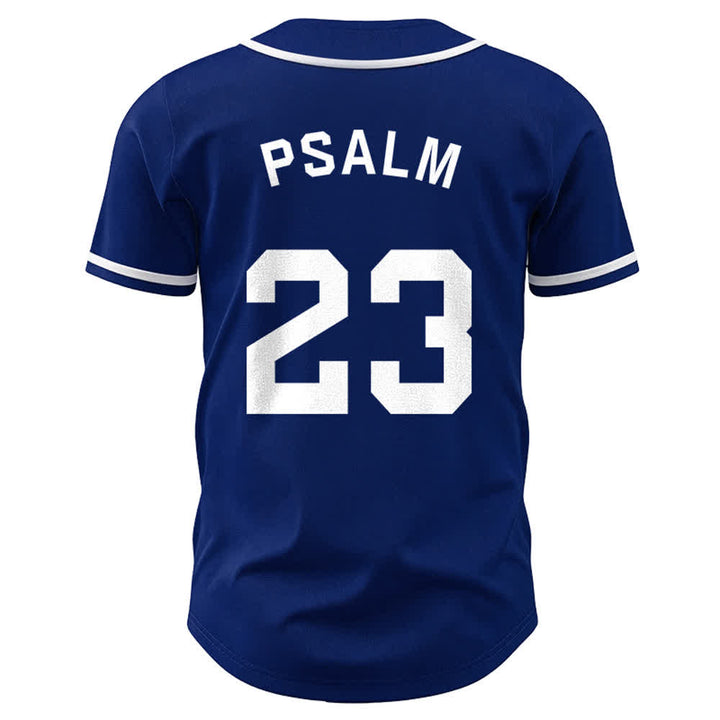 Christianartworkshop Retro Sport Style Psalm 23 Unisex Baseball Jersey - image 5