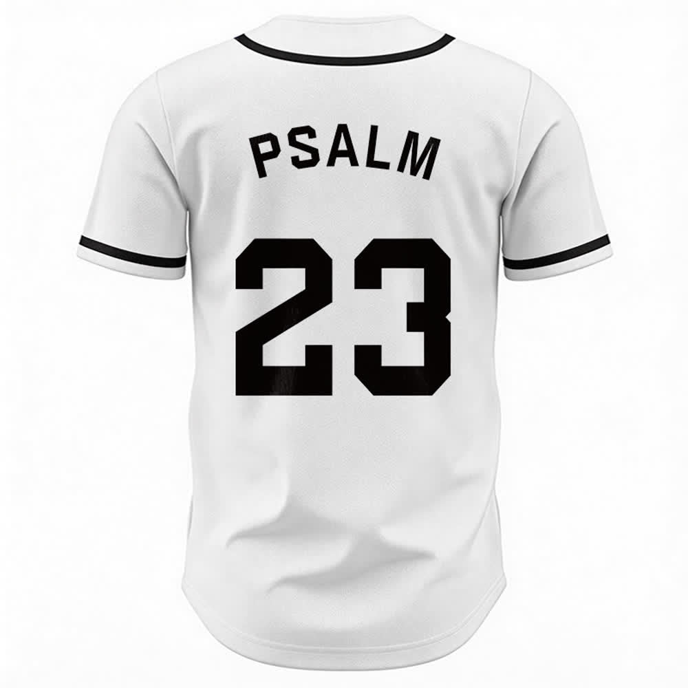 Christianartworkshop Retro Sport Style Psalm 23 Unisex Baseball Jersey - image 8