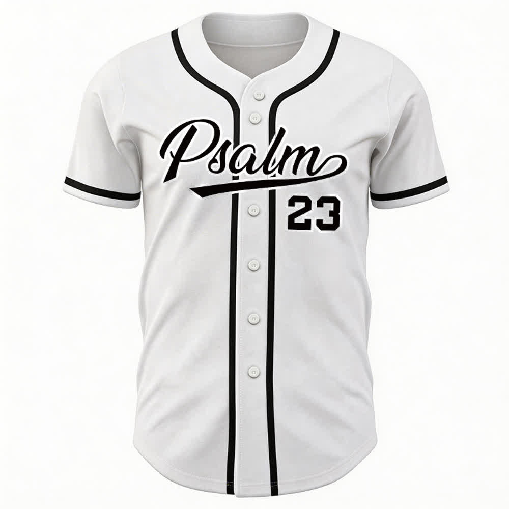 Christianartworkshop Retro Sport Style Psalm 23 Unisex Baseball Jersey - image 9