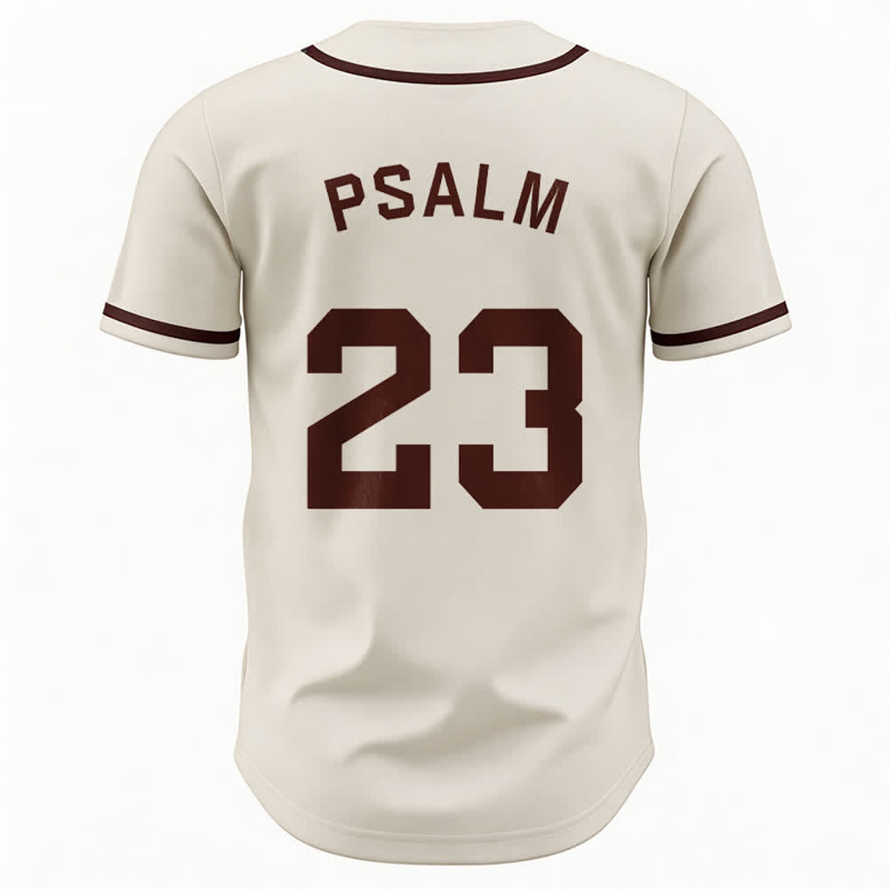 Christianartworkshop Retro Sport Style Psalm 23 Unisex Baseball Jersey - image 26