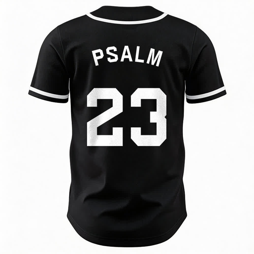 Christianartworkshop Retro Sport Style Psalm 23 Unisex Baseball Jersey - image 11