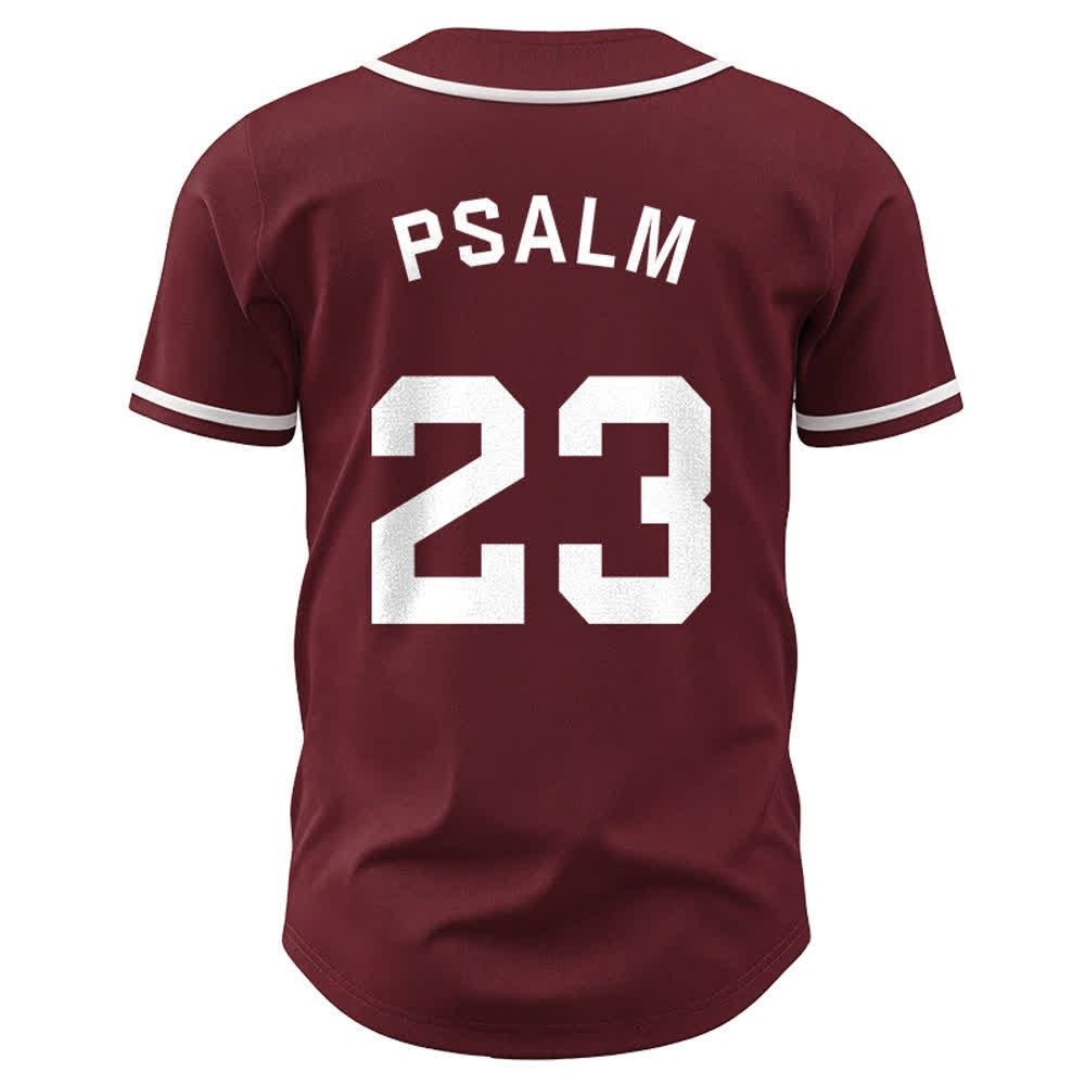 Christianartworkshop Retro Sport Style Psalm 23 Unisex Baseball Jersey - image 18