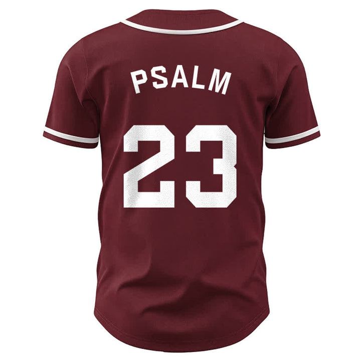 Christianartworkshop Retro Sport Style Psalm 23 Unisex Baseball Jersey - image 18