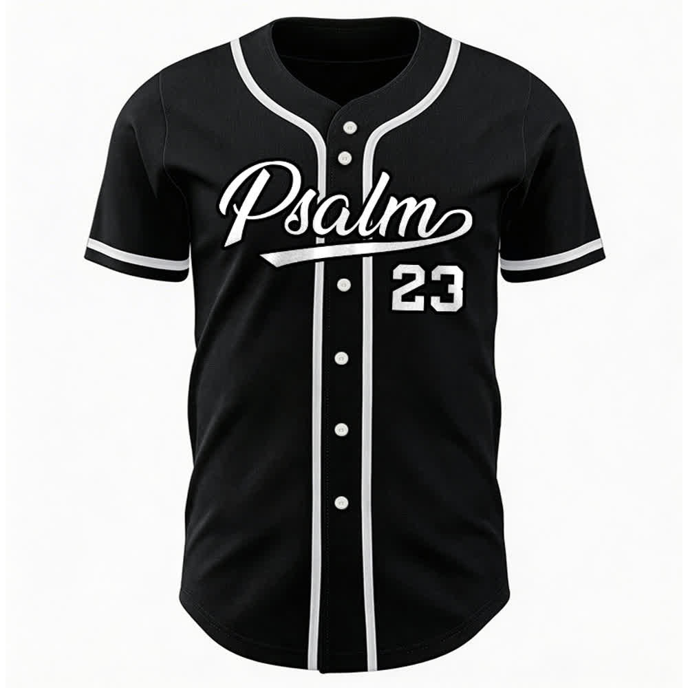 Christianartworkshop Retro Sport Style Psalm 23 Unisex Baseball Jersey - image 12