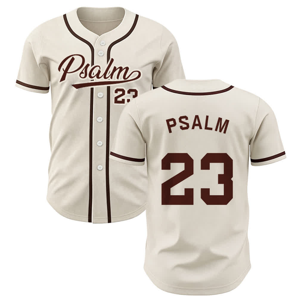 Christianartworkshop Retro Sport Style Psalm 23 Unisex Baseball Jersey - Apricot - 3XL - image 25