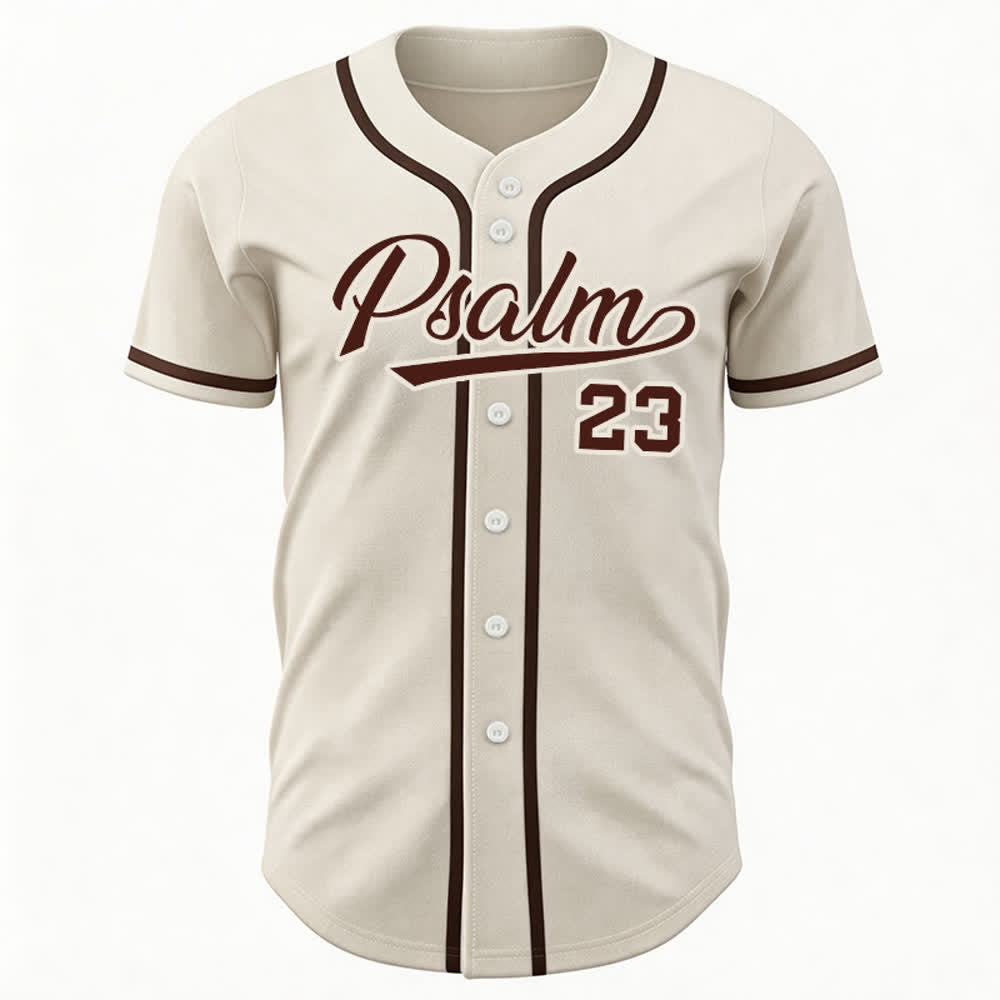 Christianartworkshop Retro Sport Style Psalm 23 Unisex Baseball Jersey - image 27