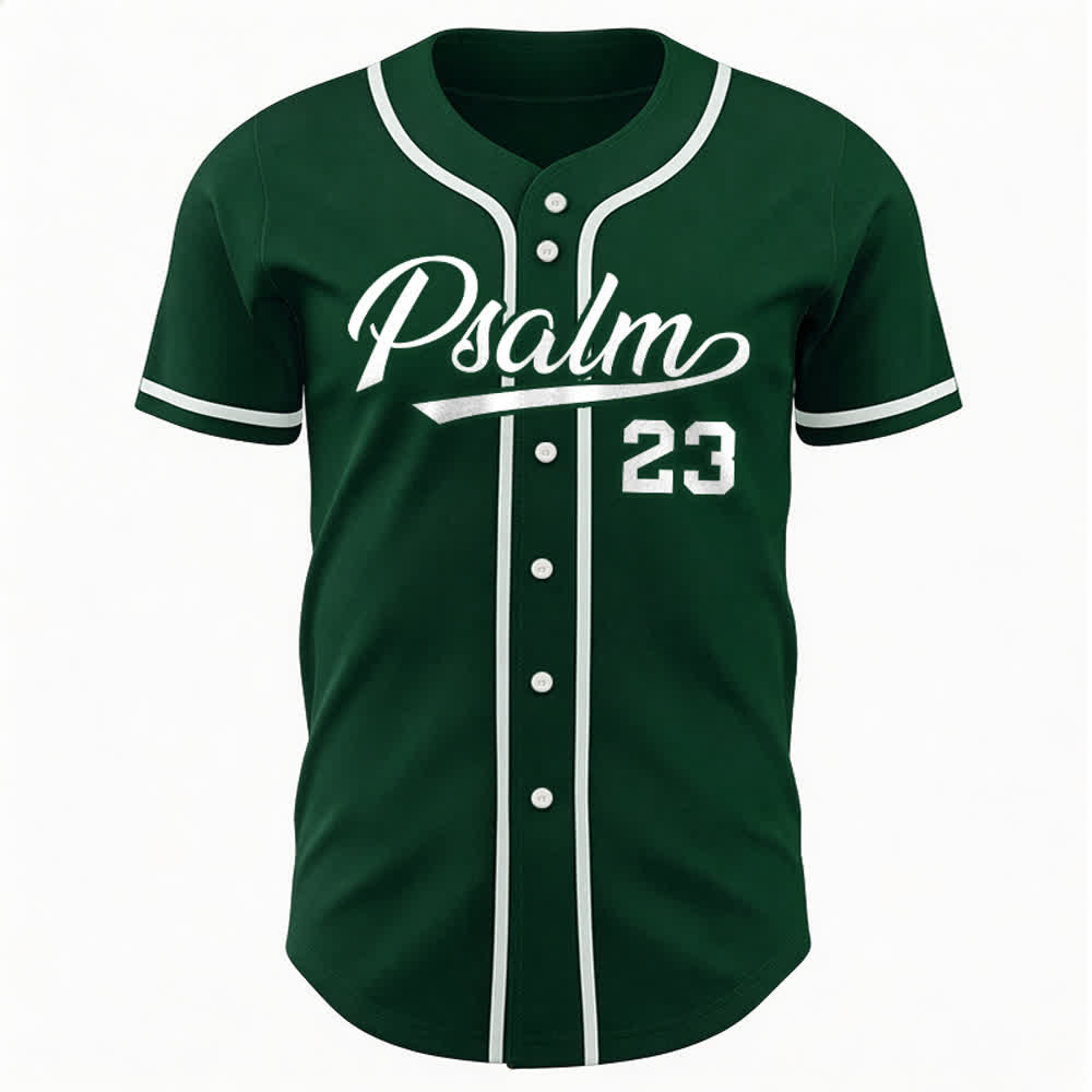 Christianartworkshop Retro Sport Style Psalm 23 Unisex Baseball Jersey - image 24