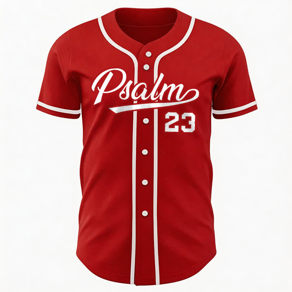 Christianartworkshop Retro Sport Style Psalm 23 Unisex Baseball Jersey - image 14