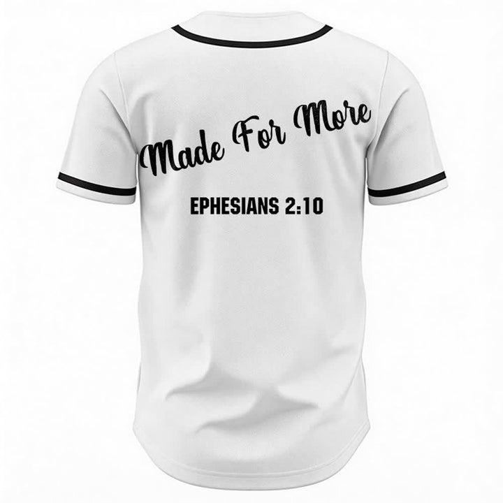 Christianartworkshop Made For More Ephesians 2:10 Unisex Baseball Jersey - image 8