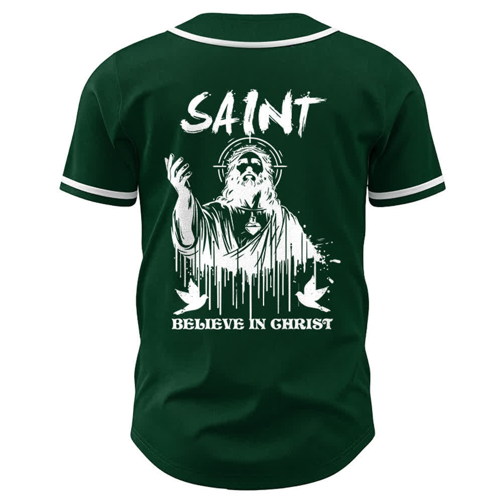 Christianartworkshop Saint Believe In Christ Unisex Baseball Jersey - image 23