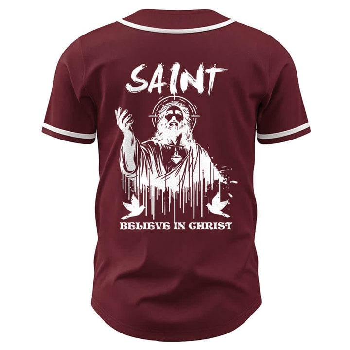Christianartworkshop Saint Believe In Christ Unisex Baseball Jersey - image 14