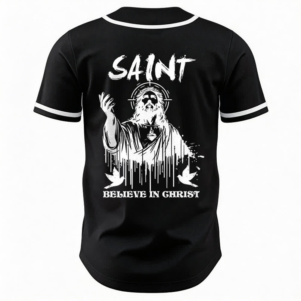 Christianartworkshop Saint Believe In Christ Unisex Baseball Jersey - image 8