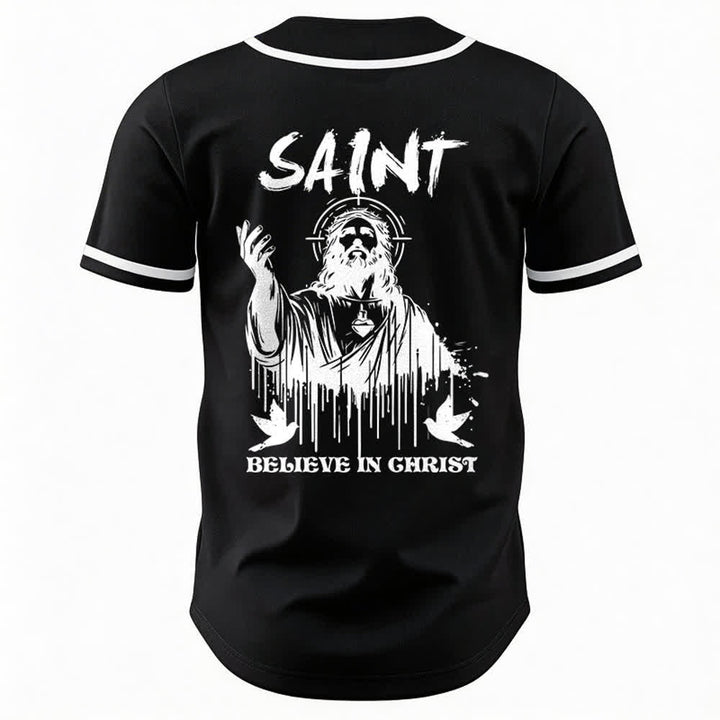 Christianartworkshop Saint Believe In Christ Unisex Baseball Jersey - image 8